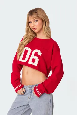 Sweater corto estilo universitario de Edikted en Buzos y Sweaters para argentina