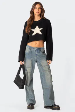 Sweater corto mega star de Edikted en Buzos y Sweaters para argentina