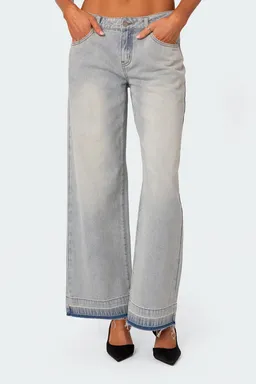 Jeans tiro bajo relased hem de Edikted en Pantalones para argentina