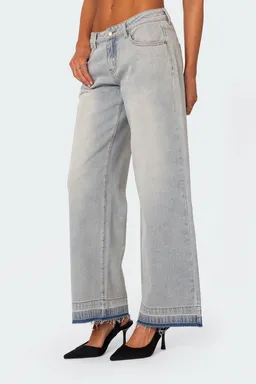 Jeans tiro bajo relased hem de Edikted en Pantalones para argentina