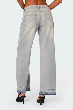Jeans tiro bajo relased hem de Edikted en Pantalones para argentina