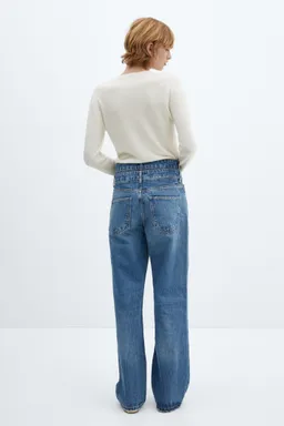 Jeans rectos doble cintura de Mango en Pantalones para argentina