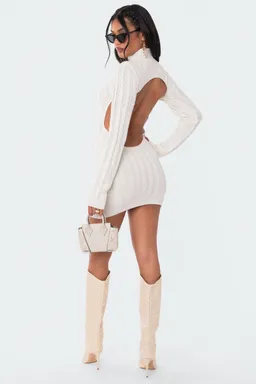 Vestido mini punto trenzado de Edikted en Vestidos para argentina