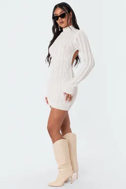 Vestido mini punto trenzado de Edikted en Vestidos para argentina