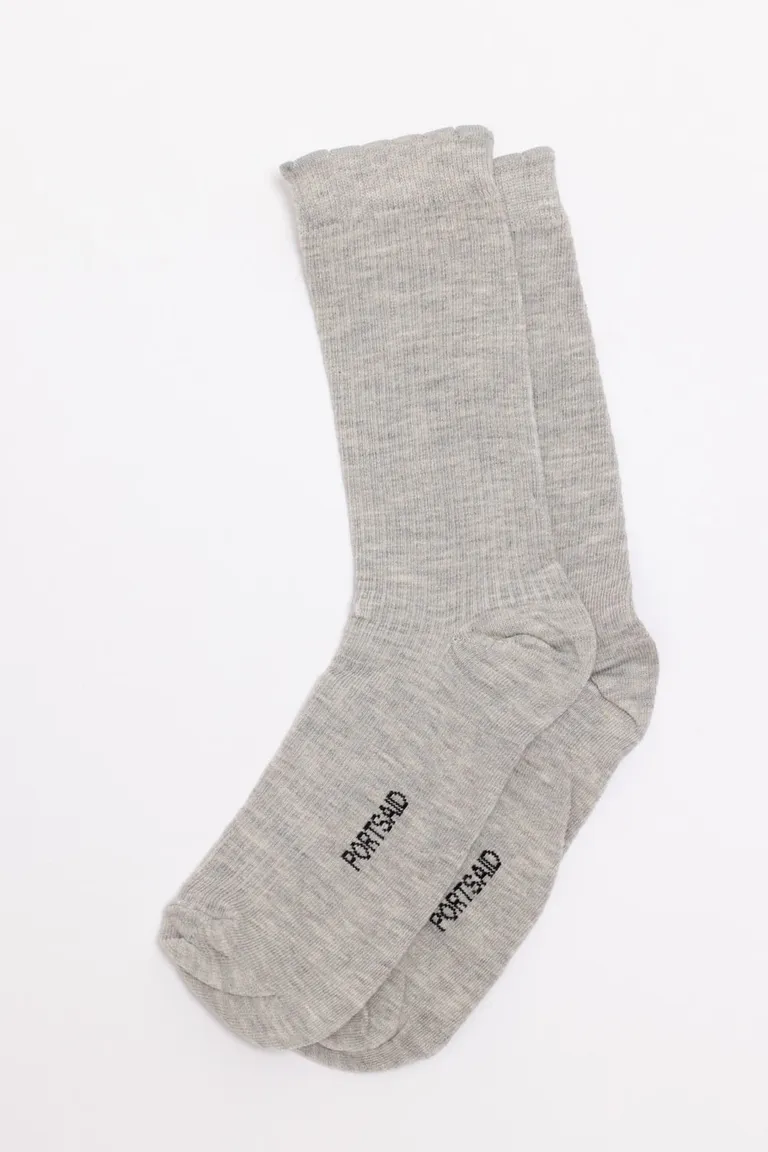 Medias básicas de media caña en color gris para mujer de Portsaid en Ropa Interior y Medias para argentina