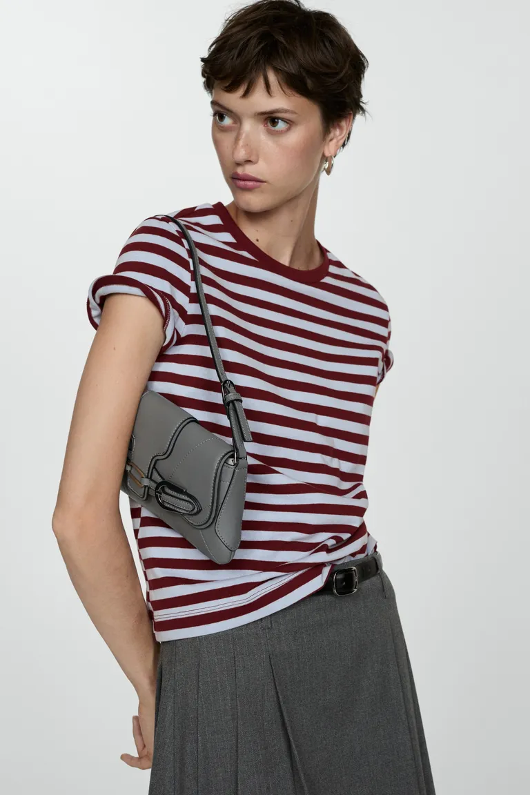 Camiseta algodón rayas de Mango en Remeras para argentina