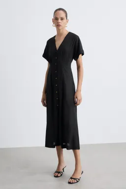 Vestido evasé con botones de Mango en Vestidos para argentina
