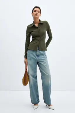Camisa punto algodón de Mango en Camisas para argentina