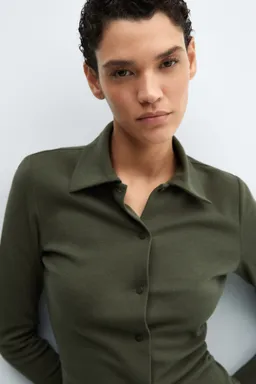 Camisa punto algodón de Mango en Camisas para argentina