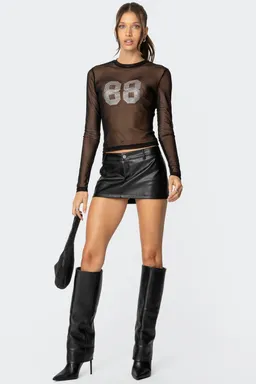 Top malla transparente strass de Edikted en Tops para argentina