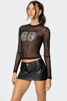 Top malla transparente strass de Edikted en Tops para argentina