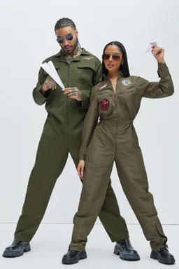 Disfraz piloto de caza oliva de Fashion Nova en Abrigos y Camperas para argentina
