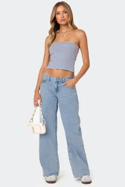 Jeans tiro bajo raelynn de Edikted en Pantalones para argentina