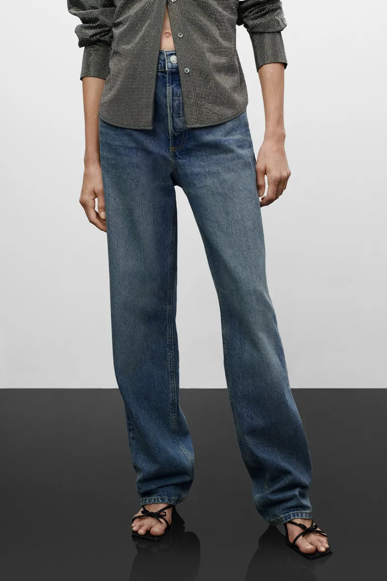 Jeans rectos tiro medio de Mango en Pantalones para argentina
