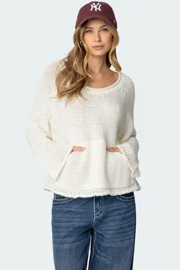 Kangaroo top tejido oversized de Edikted en Buzos y Sweaters para argentina