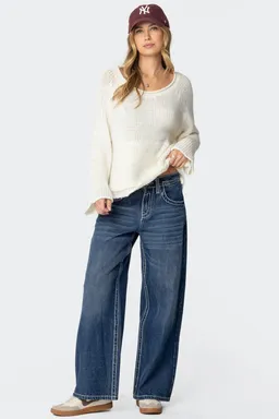 Kangaroo top tejido oversized de Edikted en Buzos y Sweaters para argentina