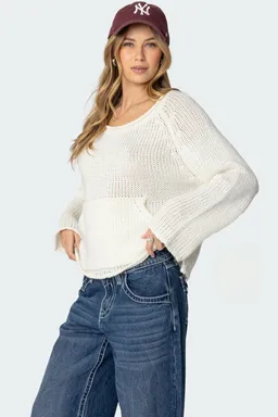 Kangaroo top tejido oversized de Edikted en Buzos y Sweaters para argentina