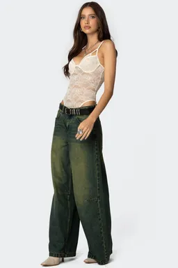 Body encaje transparente strappy de Edikted en Bodies para argentina