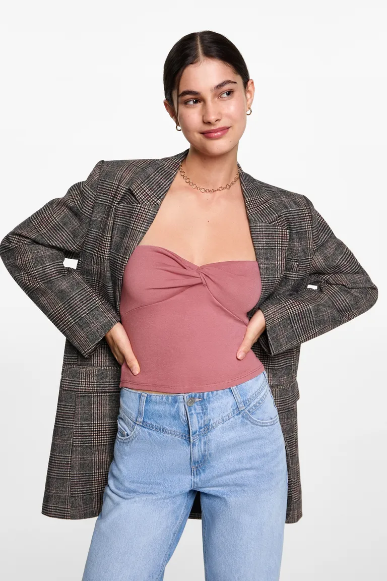Top crop con nudo de Mango Teen en Tops para argentina