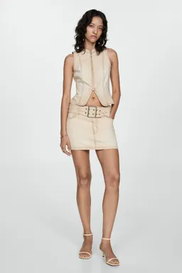 Minifalda jean con cinturón de Mango en Faldas para argentina