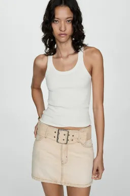 Minifalda jean con cinturón de Mango en Faldas para argentina