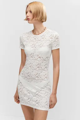 Vestido corto guipur de Mango en Vestidos para argentina