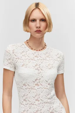 Vestido corto guipur de Mango en Vestidos para argentina