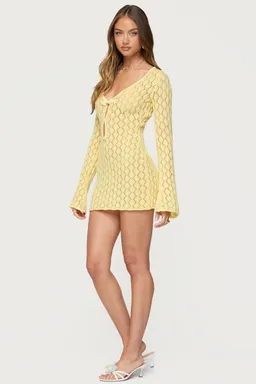Mini vestido crochet brie de Edikted en Vestidos para argentina