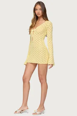 Mini vestido crochet brie de Edikted en Vestidos para argentina