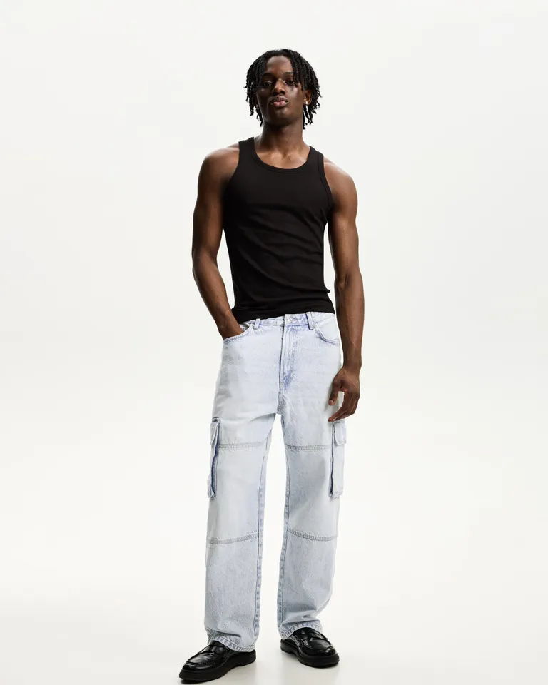 Jeans holgados cargo de Bershka en Pantalones para argentina