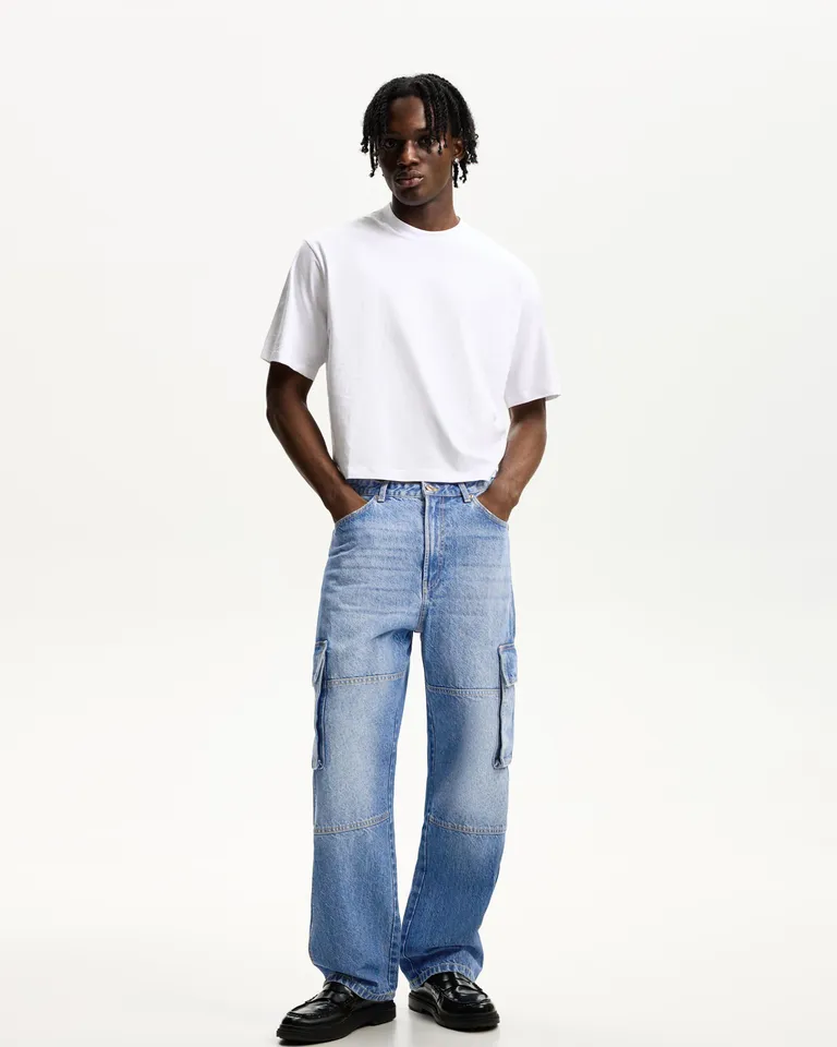 Jeans holgados cargo de Bershka en Pantalones para argentina