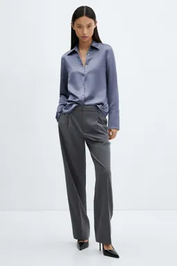Camisa satinada con botones de Mango en Camisas para argentina