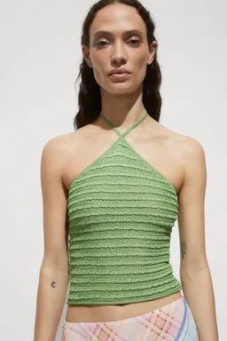 Top punto lúrex halter de Mango en Tops para argentina