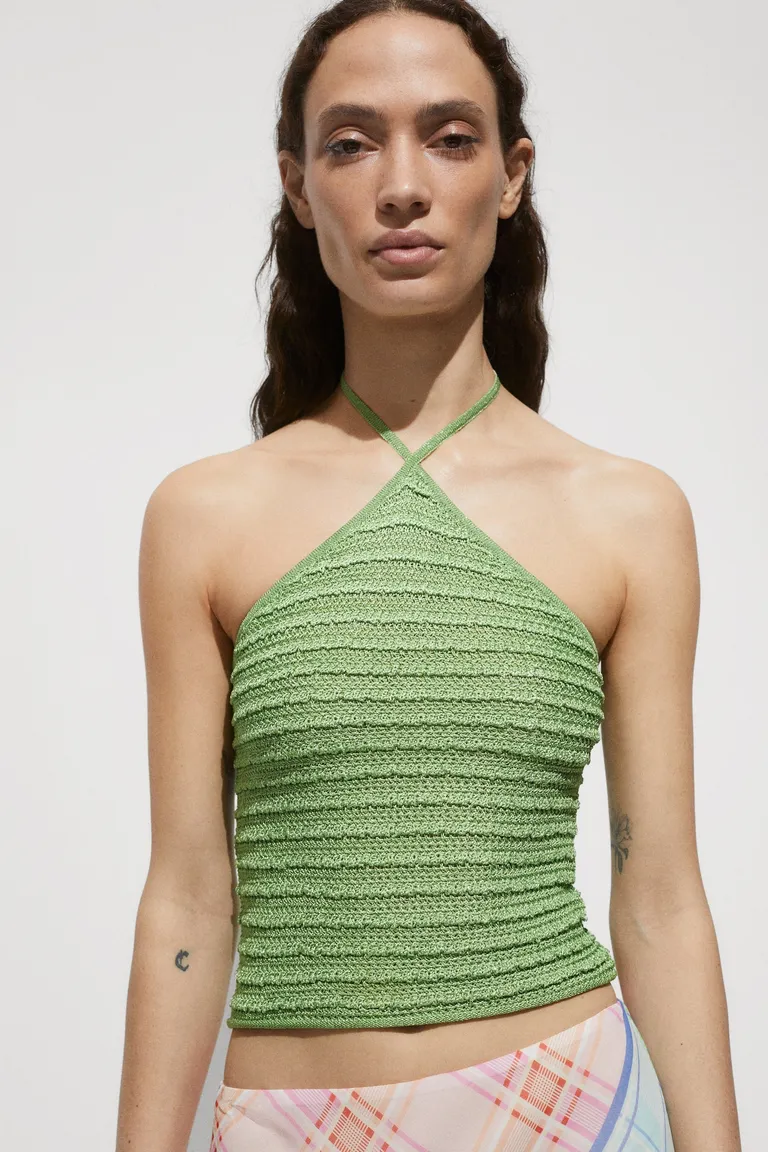 Top punto lúrex halter de Mango en Tops para argentina