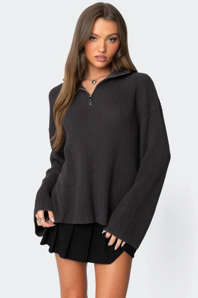 Sweater cierre oversize amour de Edikted en Buzos y Sweaters para argentina
