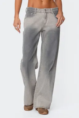Jeans anchos tiro bajo joe de Edikted en Pantalones para argentina