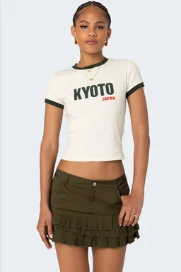 Remera kyoto con contraste de Edikted en Remeras para argentina