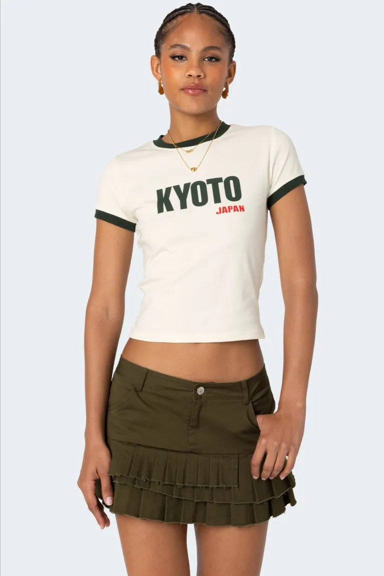 Remera kyoto con contraste de Edikted en Remeras para argentina