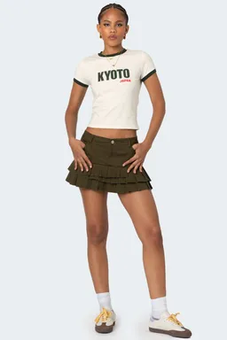 Remera kyoto con contraste de Edikted en Remeras para argentina