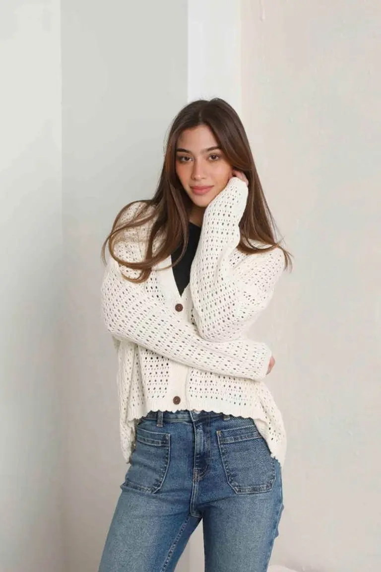 Saco Calado Elegante de Hesed en Buzos y Sweaters para argentina