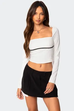 Top cuello cuadrado coco de Edikted en Tops para argentina
