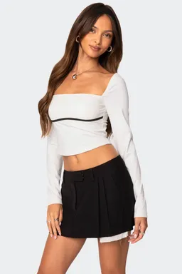 Top cuello cuadrado coco de Edikted en Tops para argentina