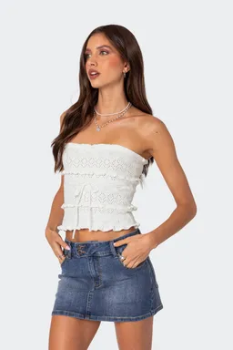 Top tejido strapless cecily de Edikted en Tops para argentina