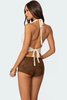 Top tejido cuello drapeado kia de Edikted en Tops para argentina