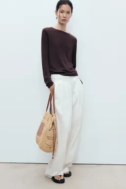 Bolso shopper fibra natural de Mango en Bolsos y Carteras para argentina