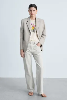Remera algodón mensaje estampado de Mango en Remeras para argentina