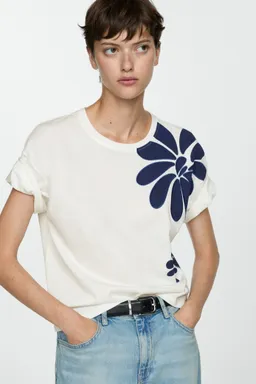 Remera estampada algodón de Mango en Remeras para argentina