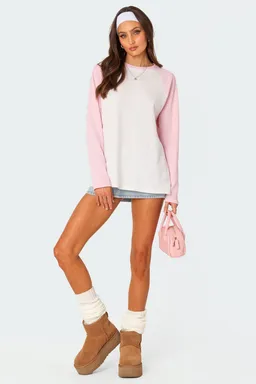 Top waffle holgado time de Edikted en Buzos y Sweaters para argentina