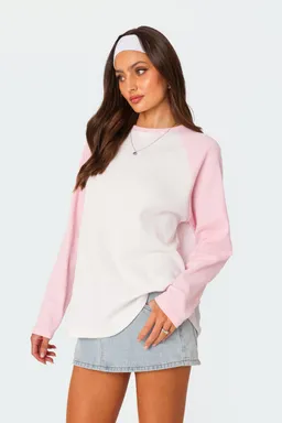 Top waffle holgado time de Edikted en Buzos y Sweaters para argentina