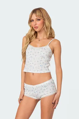 Musculosa punto calado estampada de Edikted en Tops para argentina
